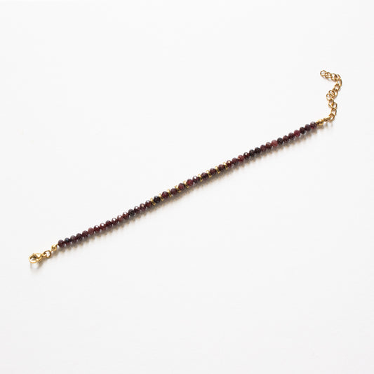 Bracelet perles de grenat
