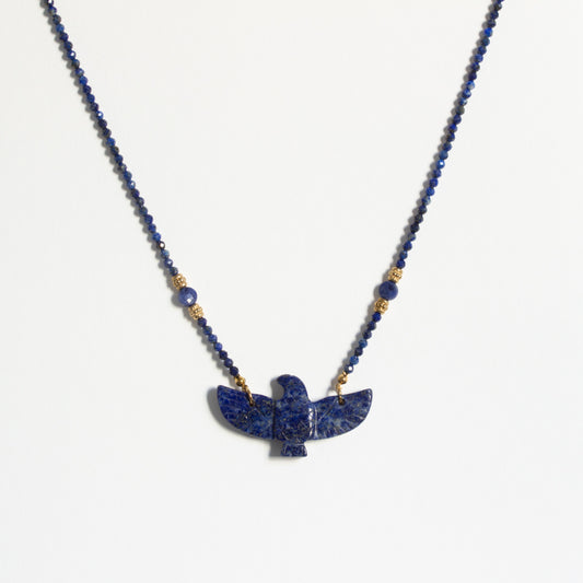 Collier aigle lapis lazuli