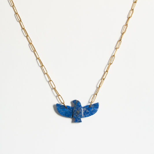Collier aigle lapis lazuli