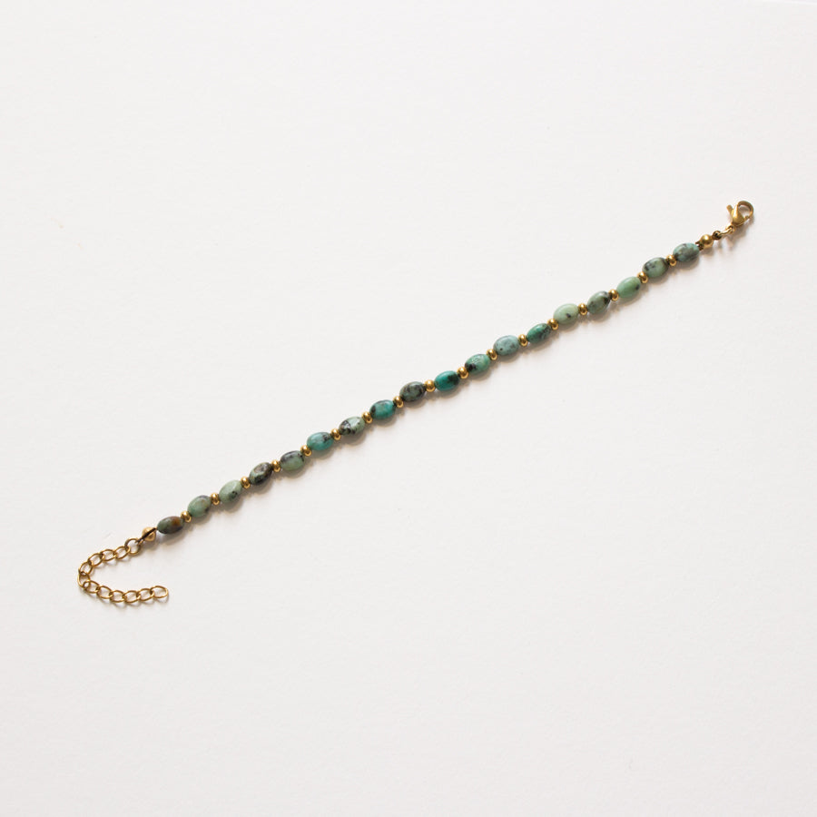 Bracelet turquoise africaine galets