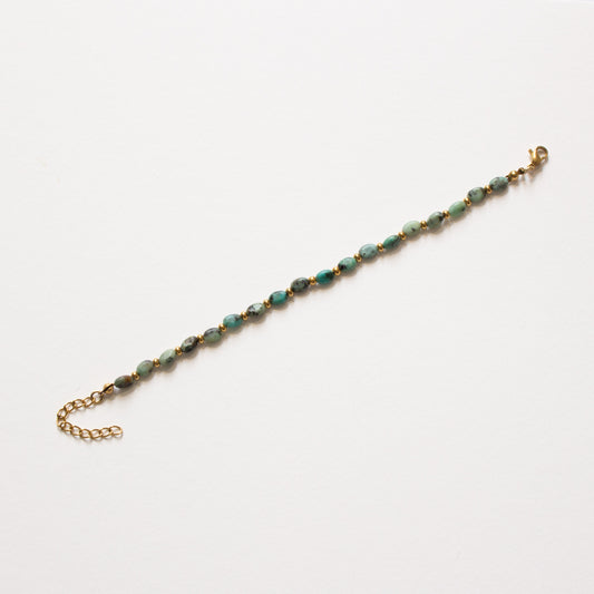 Bracelet turquoise africaine galets