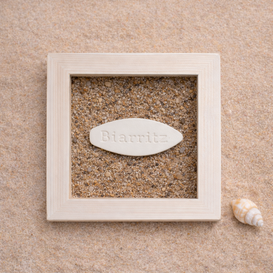 Petit cadre plage ville
