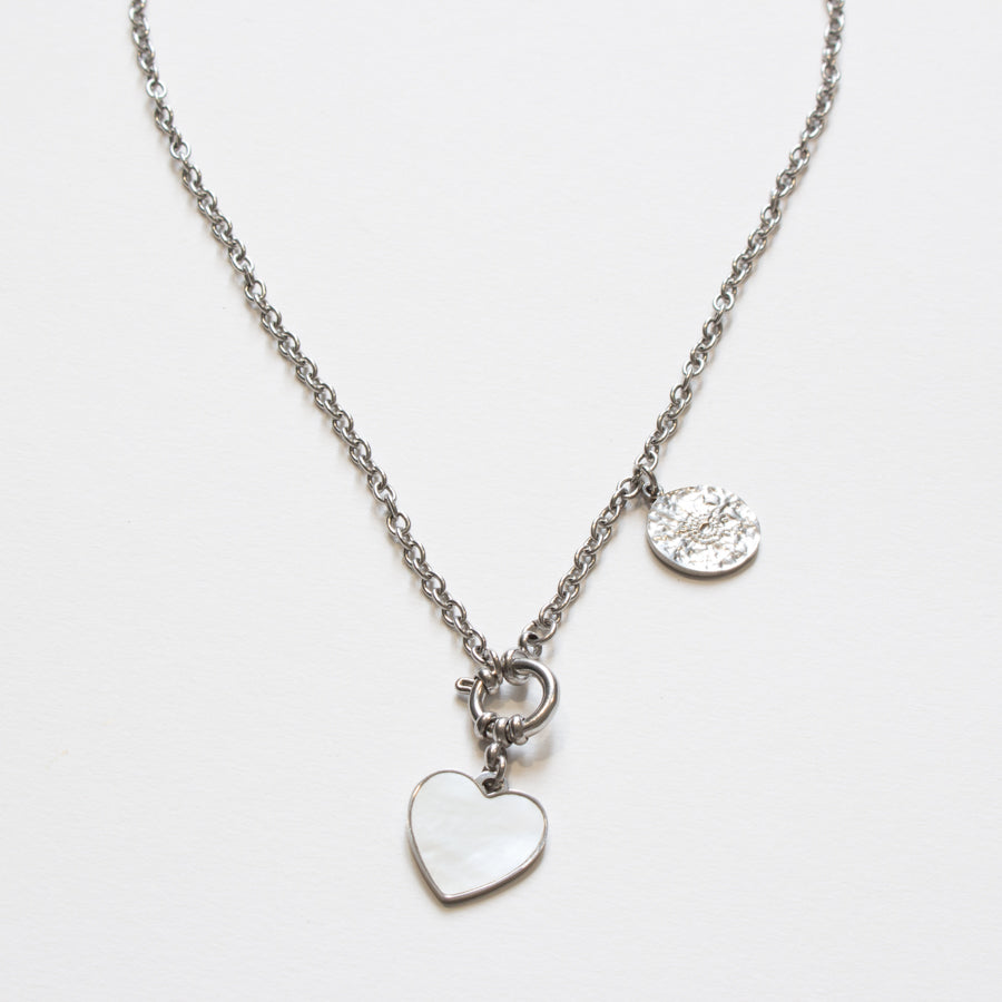 Collier argent gros fermoir